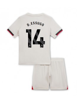 Chelsea Dario Essugo #14 Replika Borta Kläder Barn 2025-26 Kortärmad (+ byxor)